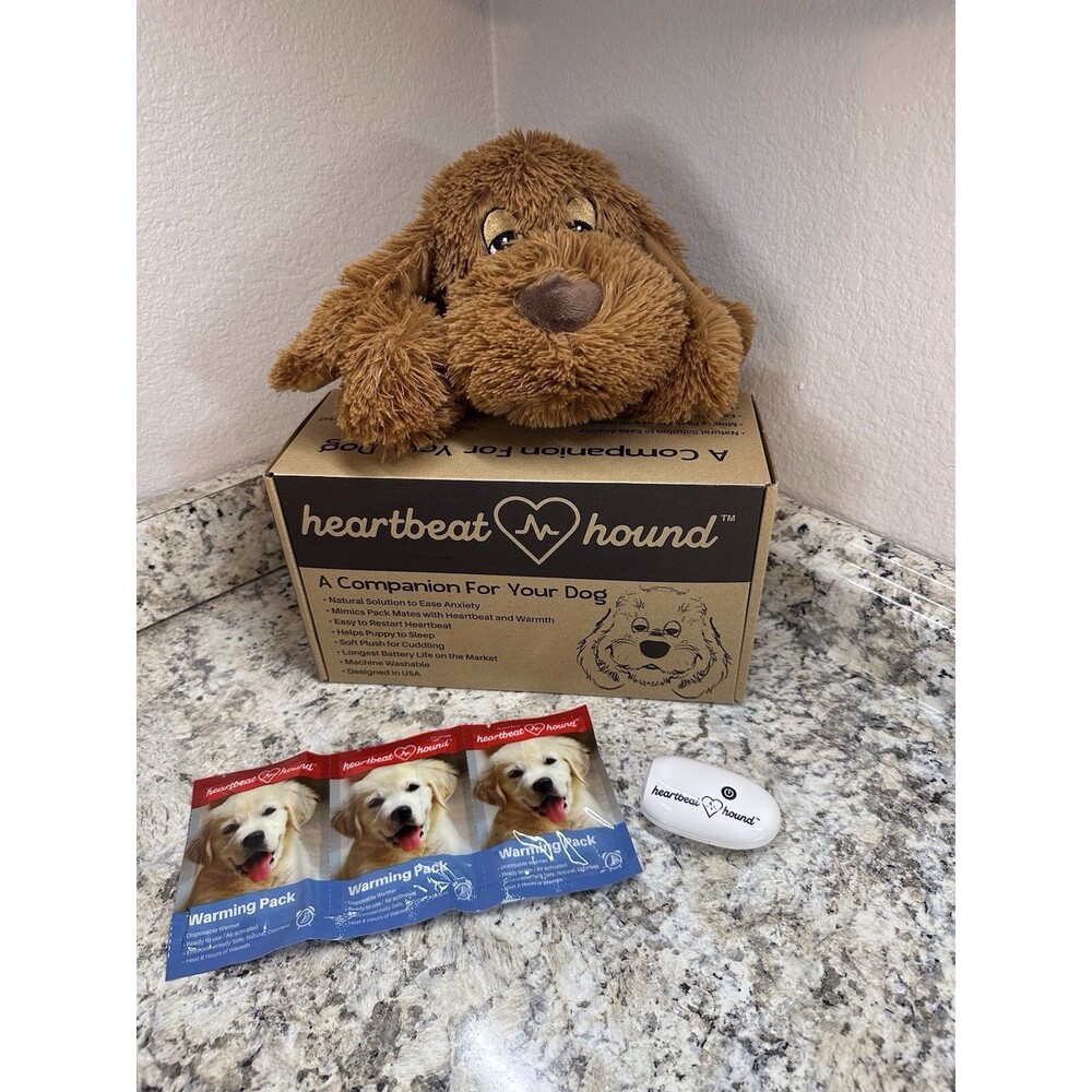 Heartbeat Hound Puppy Anxiety Cuddler Pillow/Toy Companion